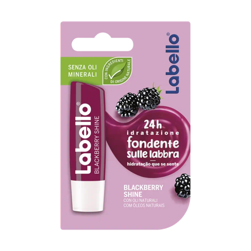LABELLO BLACKBERRY SHINE 4,8G - Balzam za usne s mirisom kupine slika 1