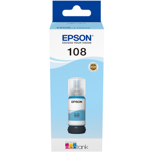 Tinta EPSON 108 EcoTank Light Cyan Ink Bottle, C13T09C54A slika 3