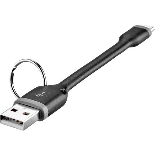 Renkforce USB kabel USB 2.0 USB-A utikač, USB-C® utikač 0.10 m crna  RF-3425172 slika 2