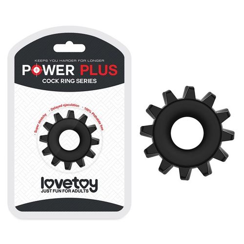 Lovetoy Power Plus penis prsten 1,6cm crni slika 6