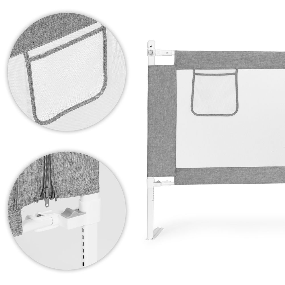 Ograda za krevet, 180 cm, zaštitna pregrada za djecu, ECOTOYS slika 5