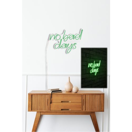 Wallity Ukrasna plastična LED rasvjeta, No Bad Days - Green slika 3