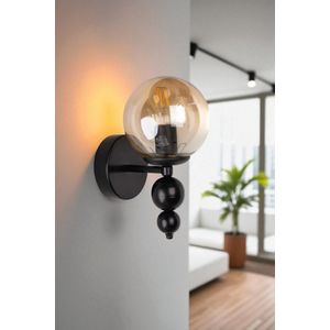 Opviq Zidna lampa 854, med, crna