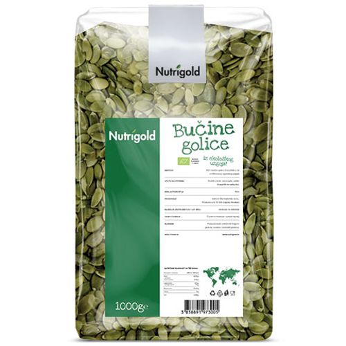 Nutrigold Bučine golice - Organske 1000g xxl  slika 1