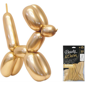 GoDan CB-MLZT Balon za modeliranje Zlatni 120cm, 50kom
