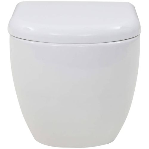 Zidna toaletna školjka keramička bijela slika 7