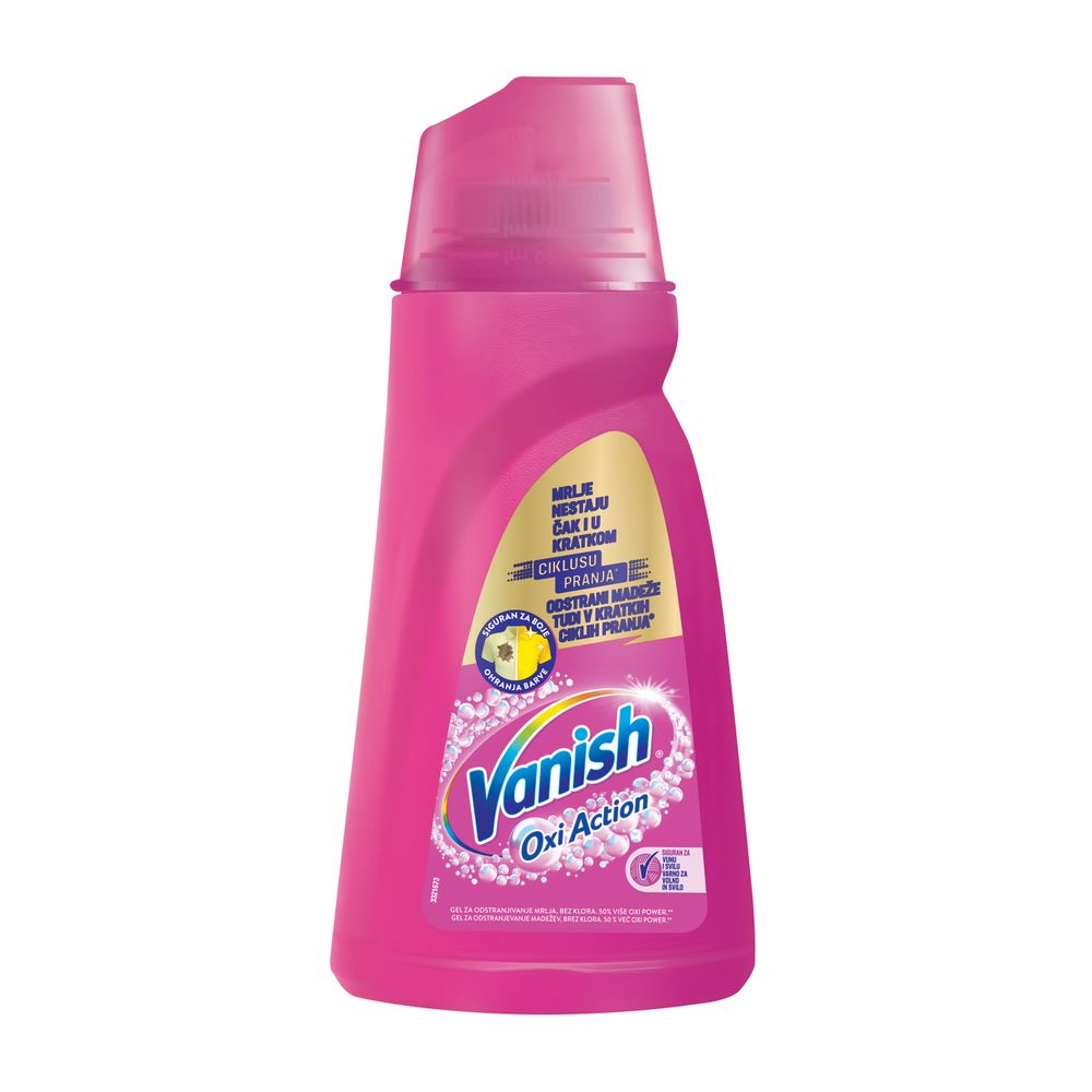 Vanish Gel za izbjeljivanje i odstranjivanje mrlja Pink 1l slika 1