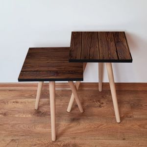 Nesting stolovi 2Shp365 - (2 komada) - boje: smeđa