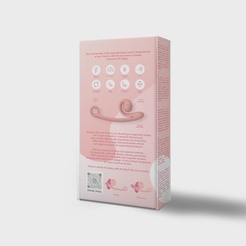 Snail Vibe Curve Duo Vibrator - Peachy Pink slika 5