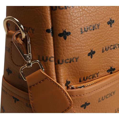 Lucky Bees Ženski ruksak AURORA smeđi, 920 - Mustard slika 9