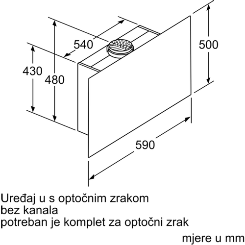 Bosch zidna napa DWF67KM60 slika 9