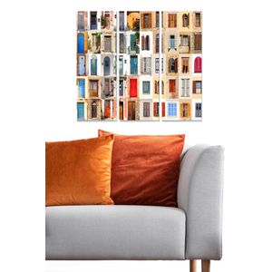 Dekorativna MDF Slika u Više Boja MDF156842897 (Set od 3 Komada)