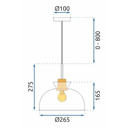 Lampa Viseća APP1184-1CP C slika 9