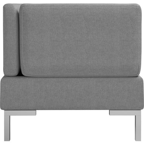 3-dijelni set sofa od tkanine svjetlosivi slika 5