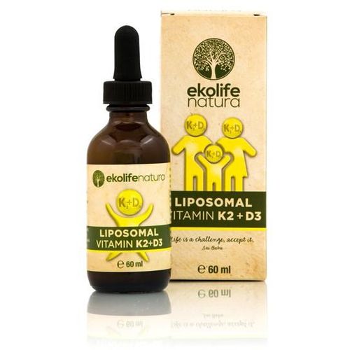 Ekolife natura Liposomalni K2 D3 vitamin 60 ml slika 1