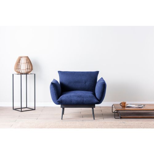 Atelier Del Sofa Fotelja, Mornarsko plava, Jax Solo - Navy Blue GR125 slika 2