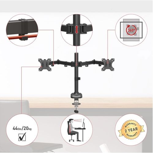 BARKAN M142T stoni nosač za monitore 13"-27" slika 4