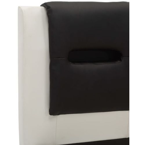 Okvir za krevet od umjetne kože LED bijelo-crni 100 x 200 cm slika 16