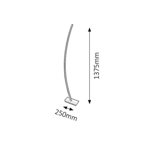 Rabalux Addison podna lampa LED 26W aluminijum slika 4