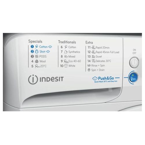 Indesit BWE 71295X WSV EE Veš mašina, 7 kg, 1200 rpm, Dubina 57.5 cm slika 4