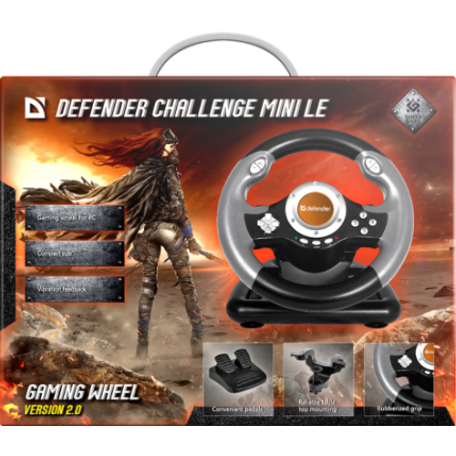 Gaming volan Defender Challenge mini LE sa pedalama slika 6