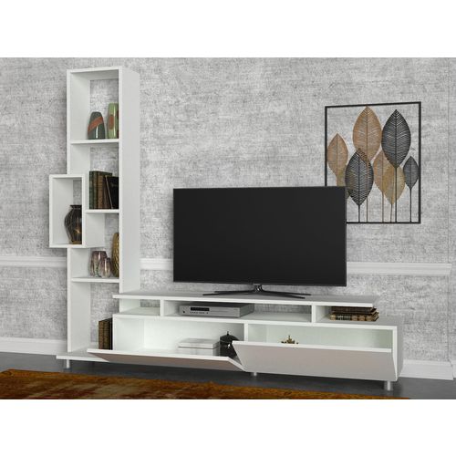 Woody Fashion TV jedinica, Bijela boja, Tulip - White slika 3