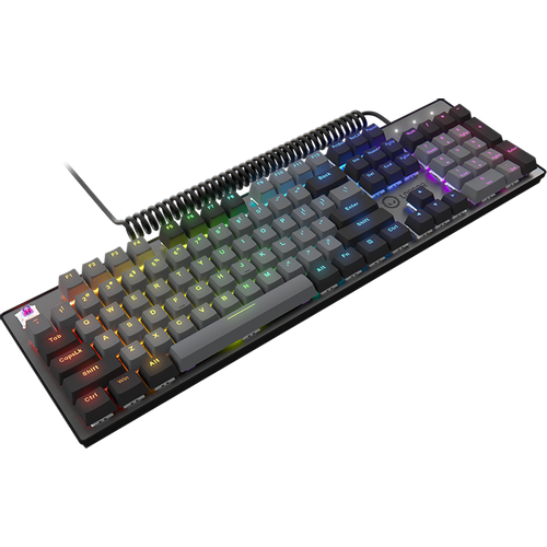 LORGAR Azar 514, Žičana mehanička tastatura za igre, RGB pozadinsko osvjetljenje, 1680000 varijacija boja, 18 načina rada, broj tipki: 104, 50M klika slika 4