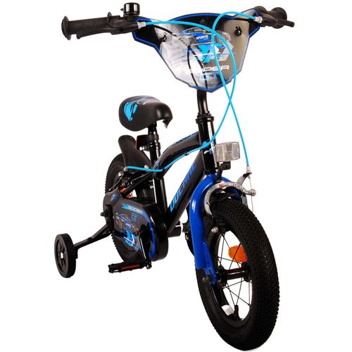 Dječji bicikl s dvije ručne kočnice Volare Super GT 12" plavi slika 10
