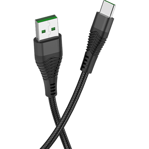 hoco. USB kabl za smartphone, USB type C, 1.2 met., 5 A, crna - U53 5A Flash slika 3