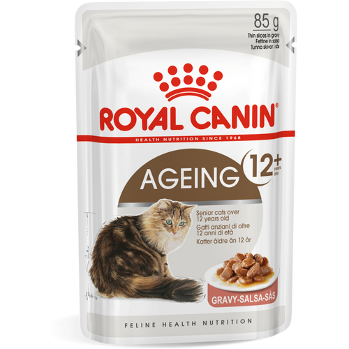 ROYAL CANIN FHN Ageing 12+ Gravy, potpuna hrana u vrećici za  odrasle mačke starije od 12 godina, komadići u umaku, 12x85 g slika 1