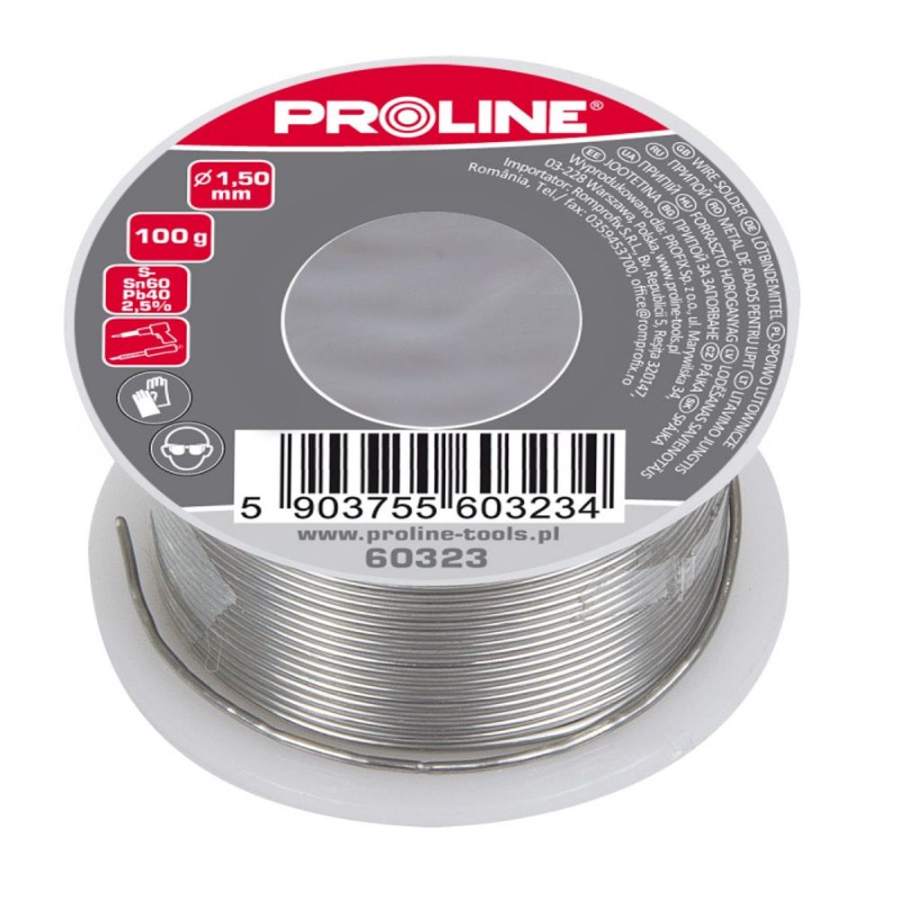 ŽICA ZA MEKO ZAVARIVANJE 60/40/2,5% DIA=1,50MM 100  60323 slika 1