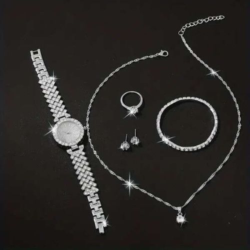 Diamonda - Sat, ogrlica, prsten, naušnice + GRATIS narukvica slika 1