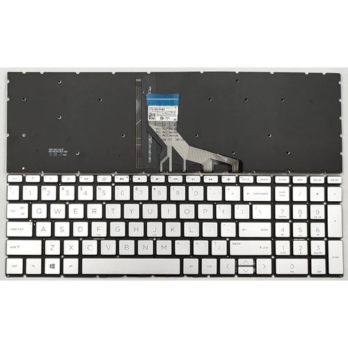 Tastatura za laptop HP 15-DW 15-DU serije sa pozadisnkim osvetljenjem siva slika 1