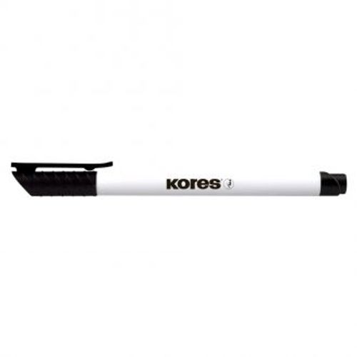 Flomaster Kores, marker za bijelu ploču, 22800, 1 mm, crni slika 1
