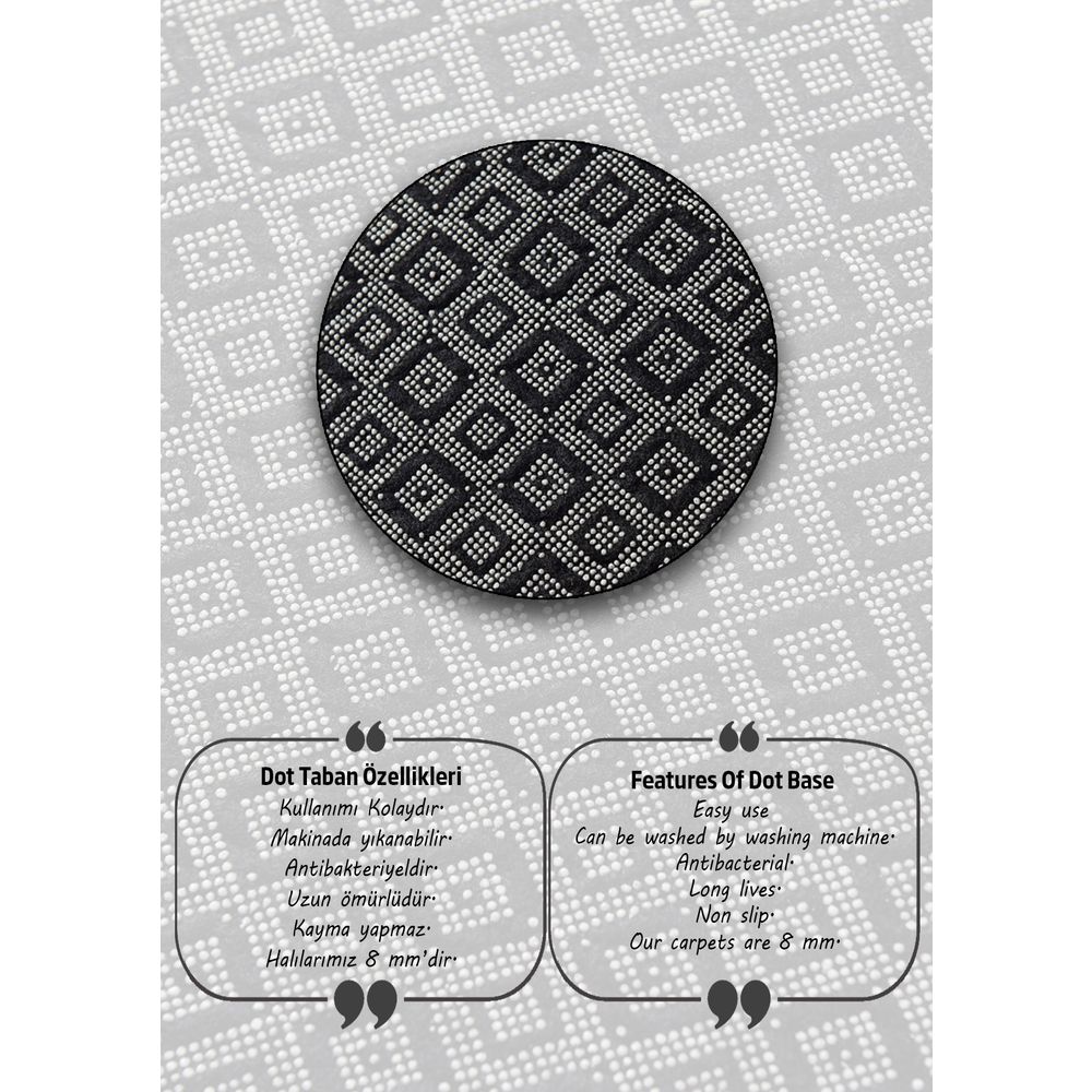 Set Kupatilskih Prostirki Straordinario Black Djt (2 Komada) slika 2