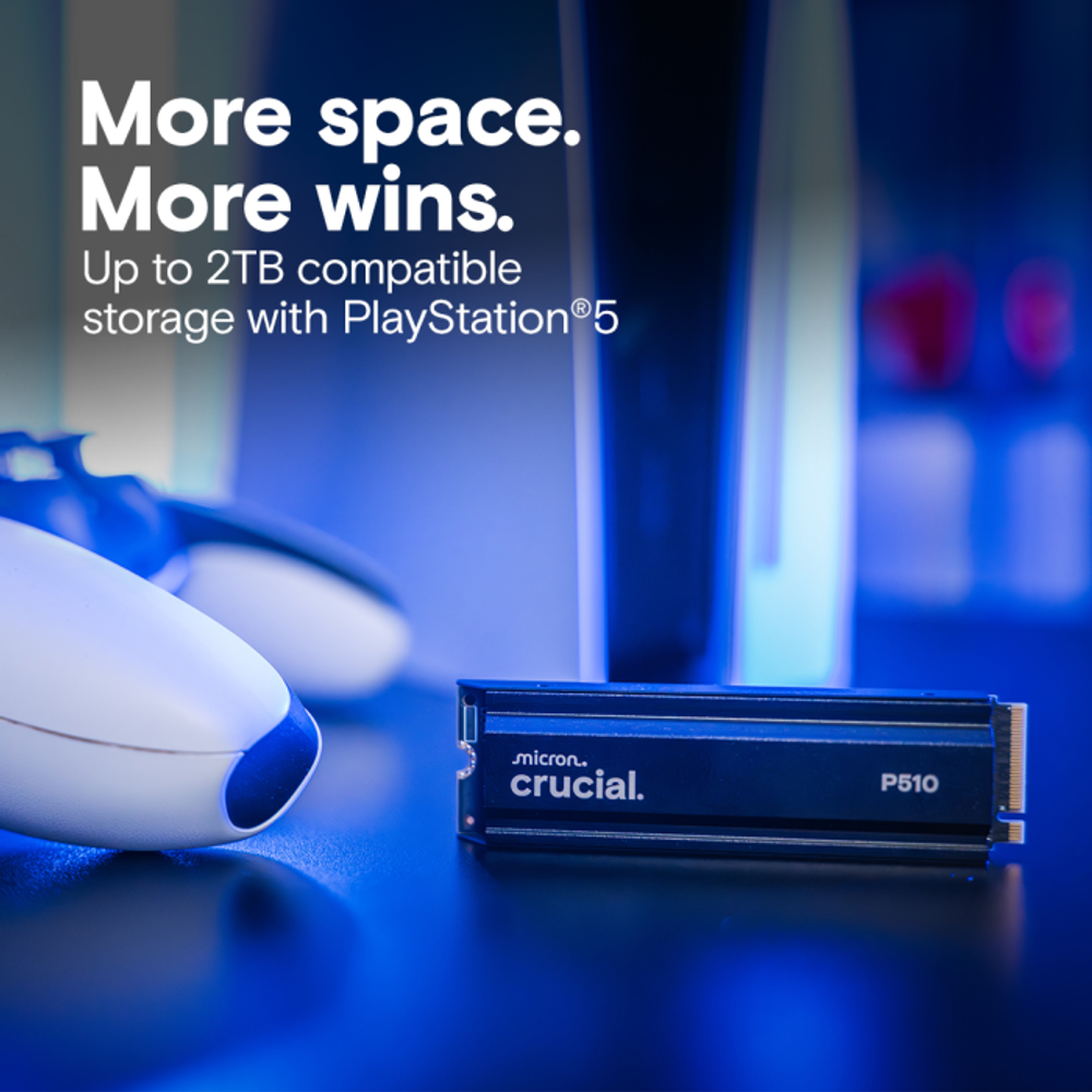 Crucial P510 2TB PCIe Gen5 NVMe 2280 M.2 SSD s hladilnikom slika 6