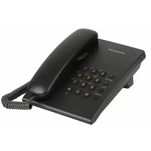 Stoni telefon Panasonic KX-TS500FXB Crni slika 1