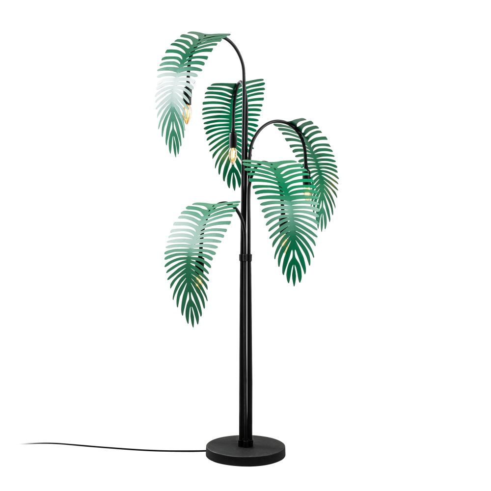 Palm 13920 - Crna, Zelena Crna Zelena Podna Lampa slika 4