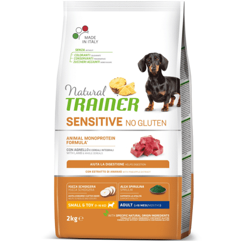 Trainer Natural Small &amp; Toy Adult Sensitive No Gluten Jagnjetina 800 g slika 1