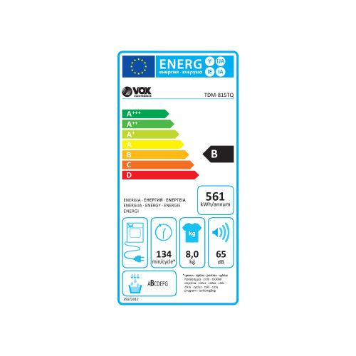 VOX sušilica rublja TDM-815TQ slika 4