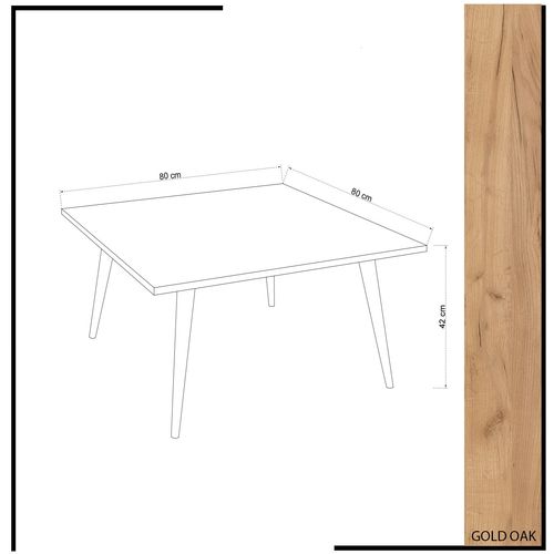 Leyman Oak Coffee Table slika 4