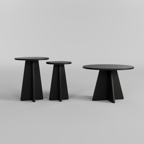 Mushroom 2 - Black Black Coffee Table Set slika 3