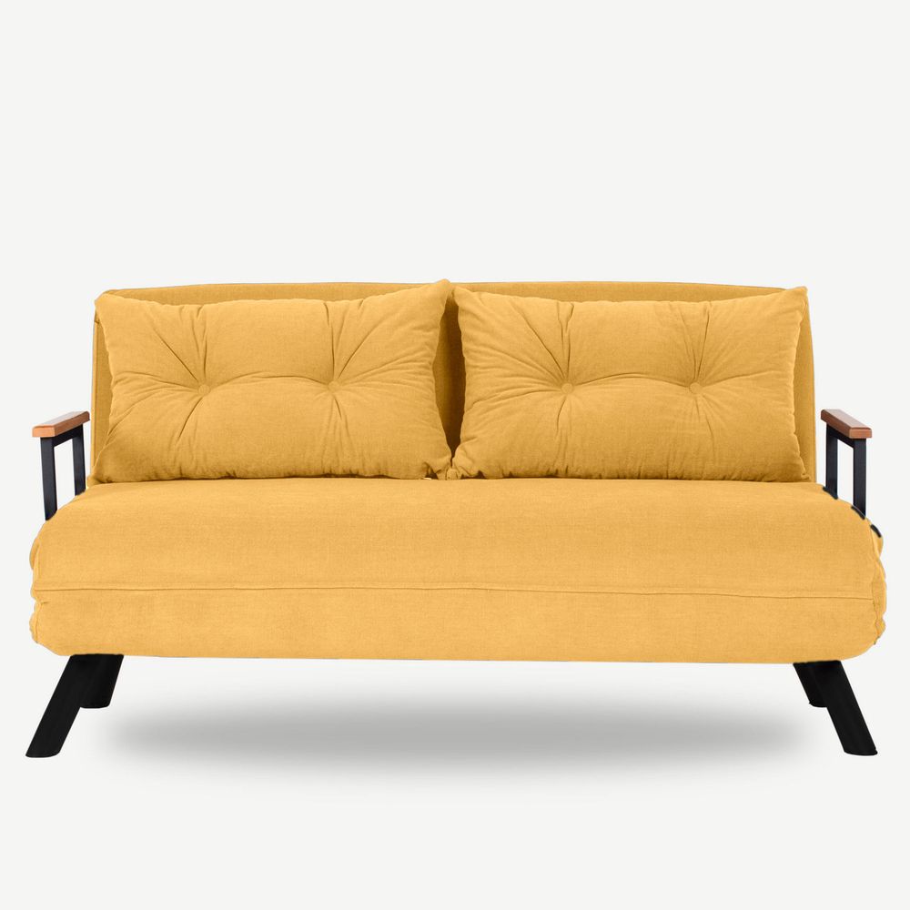 Dvosjed 'Sando 2-Seater' u Boji Senfa - Sofa koja se Pretvara u Krevet slika 2