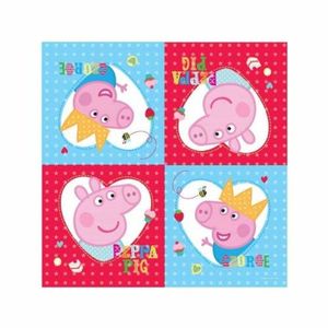 SALVETE DVOSLOJNE PEPA PIG 16/1 33x33cm