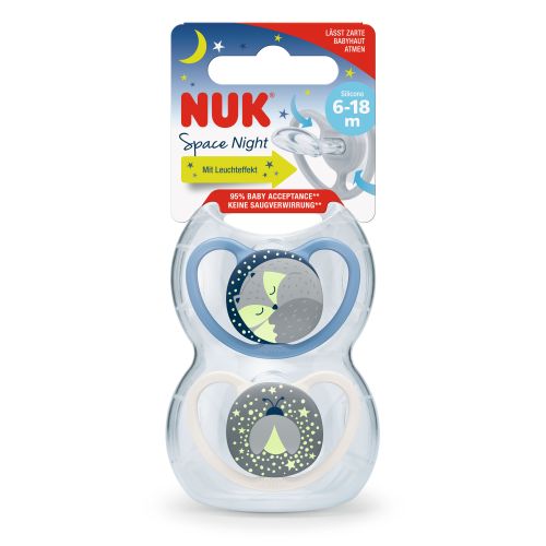 NUK duda varalica - silikon Space Night space&amp;night 6-18 m 10736619 slika 1