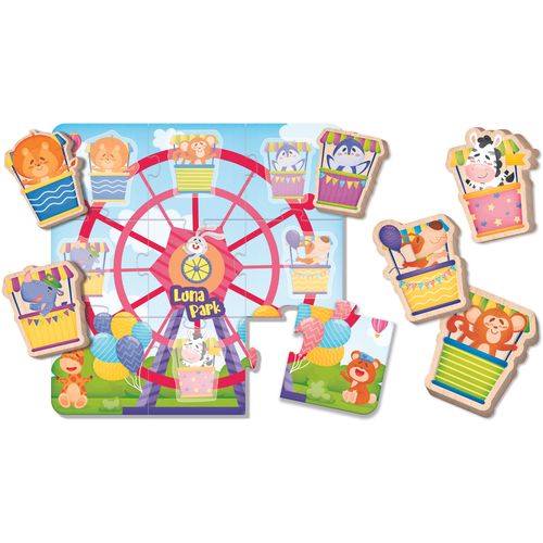 LISCIANI Montessori Wood baby puzzle luna park 96855 slika 9