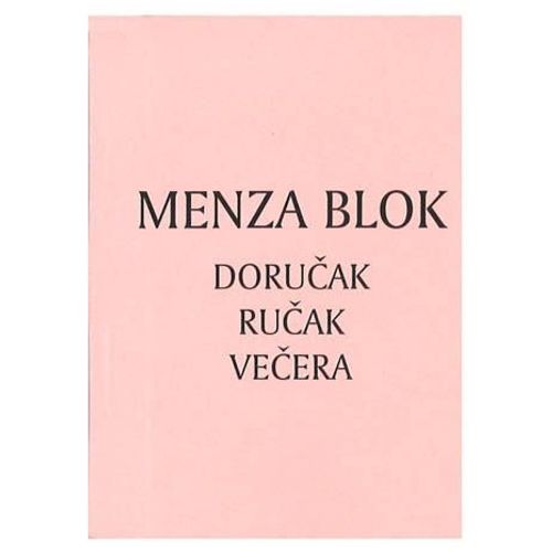 XII-20 MENZA BLOK "DORUČAK, RUČAK I VEČERA"; Blok 31 listić, 7 x 10 cm slika 2