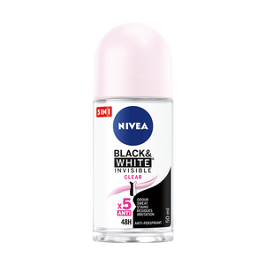 NIVEA Black&White Invisible Clear dezodorans roll-on 50ml