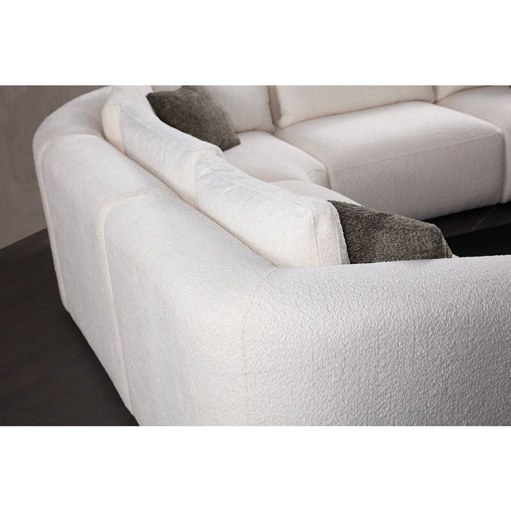 Ugaona Sofa Sofia (L1 + C + 1R) - bijela slika 4