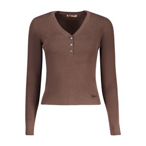 GUESS JEANS WOMEN'S SWEATER BROWN